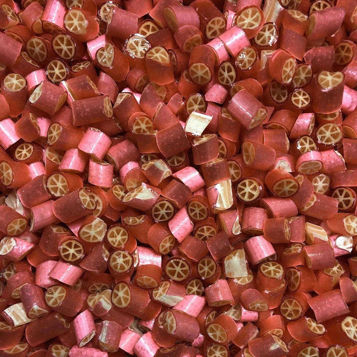pieces of delicious Grapefruit candy made by Sticky