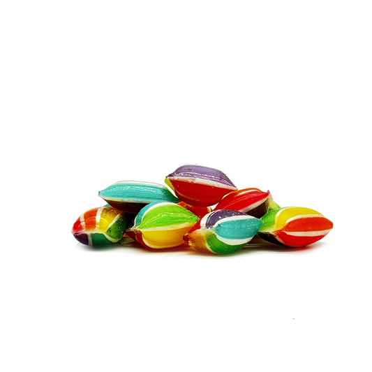 pieces of Sticky's delicious Rainbow Pillows Candy