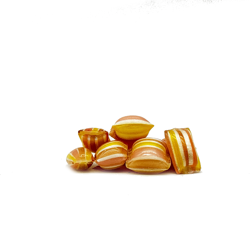 pieces of Sticky's vanilla, butterscotch and coffee flavored VascotchEE candy