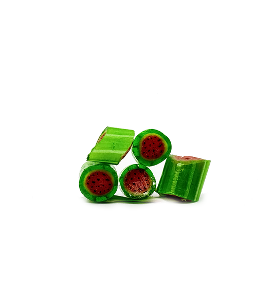 pieces of delicious Watermelon candy made by Sticky