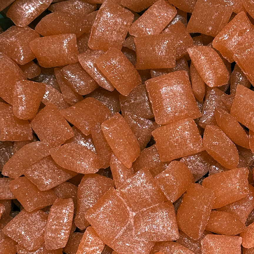 pieces of Sticky's delicious Acid Drop Watermelon candies