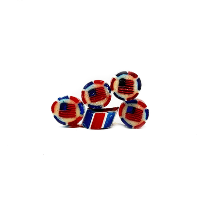 pieces of Sticky's fun American Flag candy