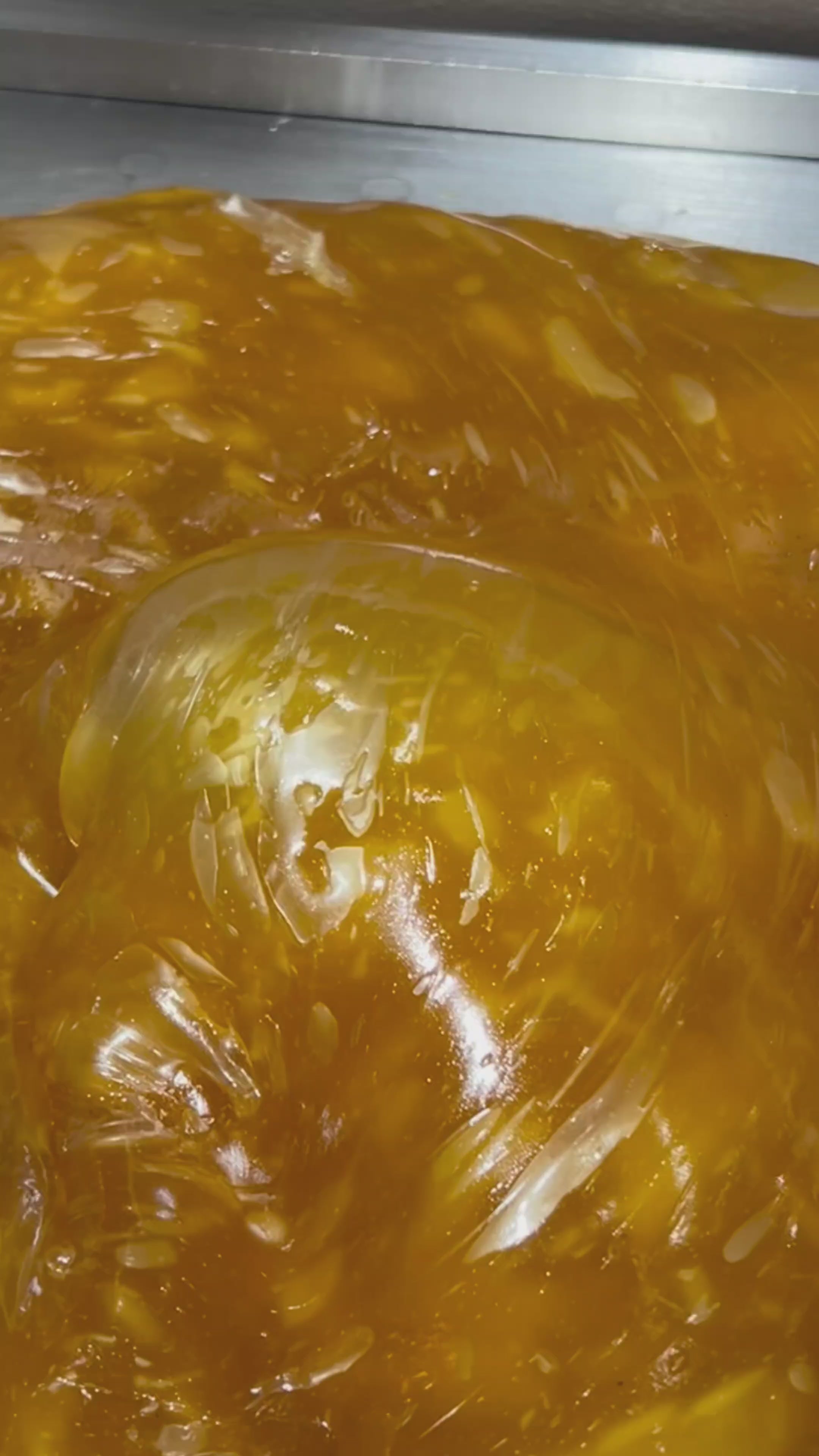 Load video: candy artisans making a batch of Sticky&#39;s Butterscotch candy pillows