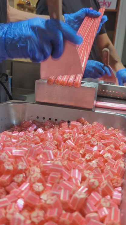 Sticky's artisans crafting their Cause Ribbon candy