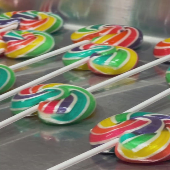 Sticky's artisans crafting their Rainbow Lollipops