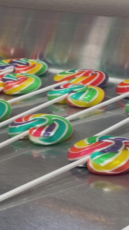 Sticky's artisans crafting their Rainbow Lollipops