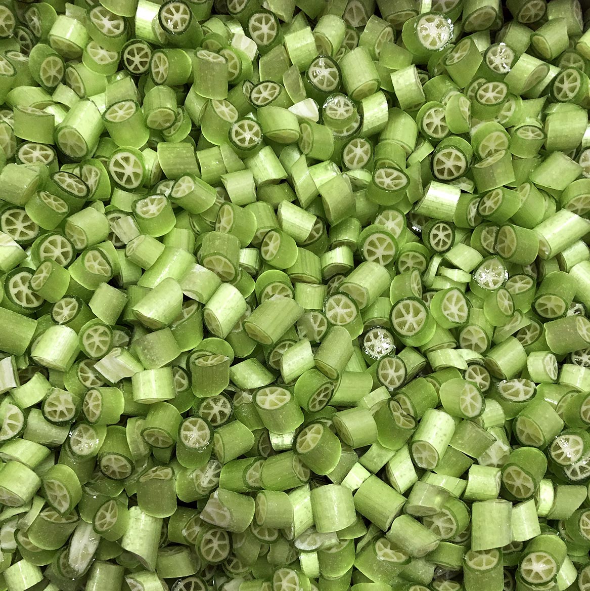 pieces of delicious Lime Candy made by Sticky