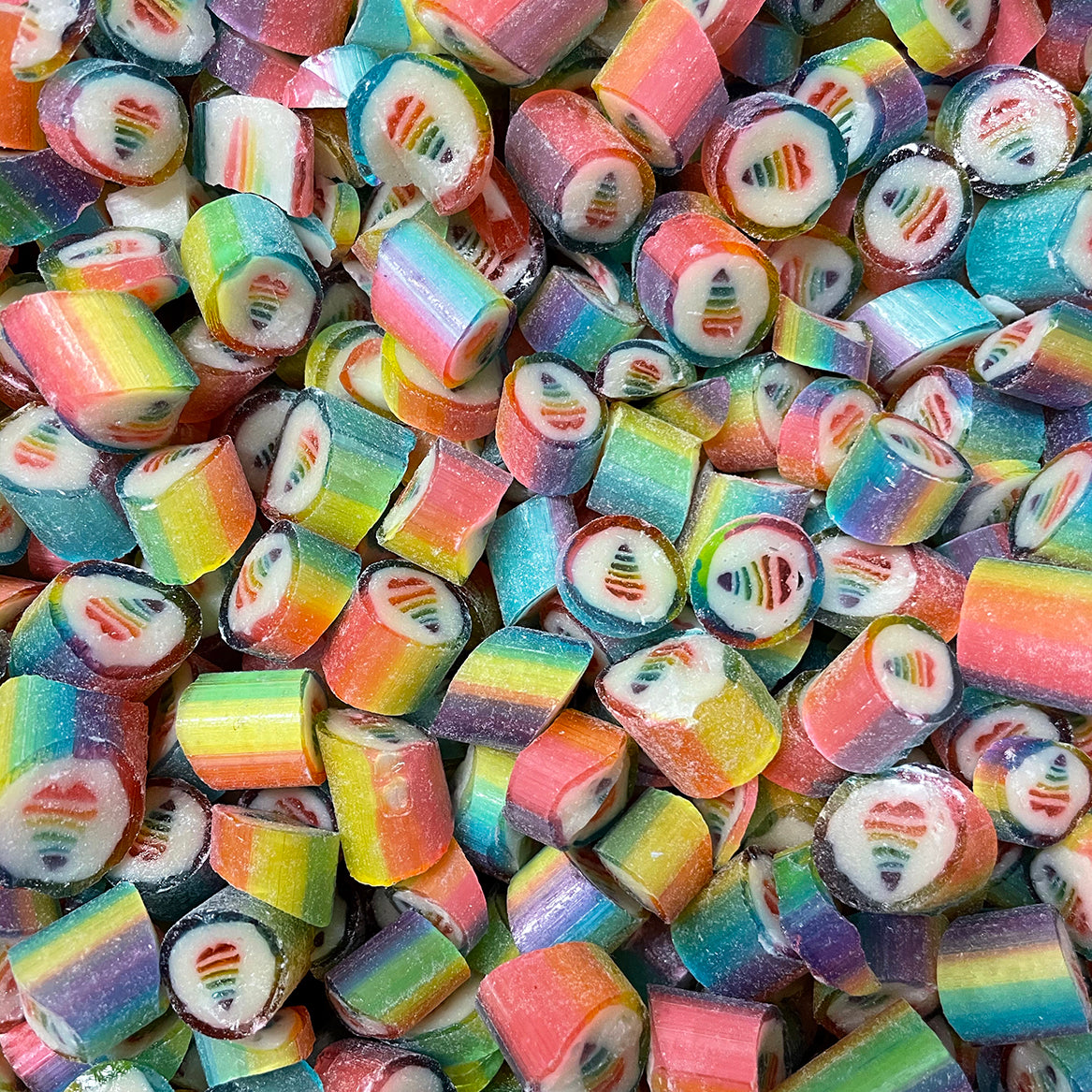 Rainbow Hearts Candy
